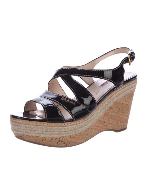 prada sport wedges|designer Prada wedges women.